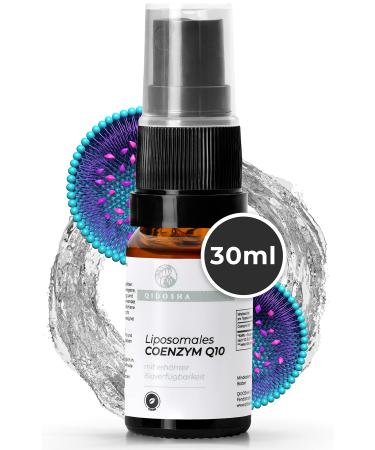 Qidosha Coenzyme Q10 Bio+ Premium mouth spray Liposomal Coenzyme Q10 highly dosed with significantly increased bioavailability natural orange taste vegan 30 ml (1 Pack) - Buy Online on GoSupps.com