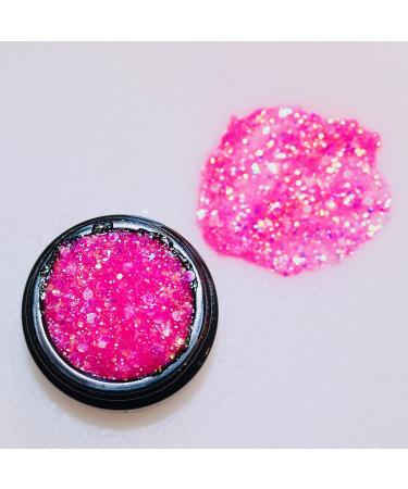 CJP Beauty Holographic Glitter Gel - Self-Adhesive & Quick-Dry Body Glitter - 92% Aloe Vera - For Body, Hair, Face, Eyes - 14g/0.49oz - Barby Mood - Buy Online on GoSupps.com