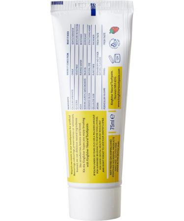 Buy Kingfisher Natural Strawberry Toothpaste for Kids 75 ml - Safe & Effective Dental Care | International Shipping Available - Buy Online on GoSupps.com