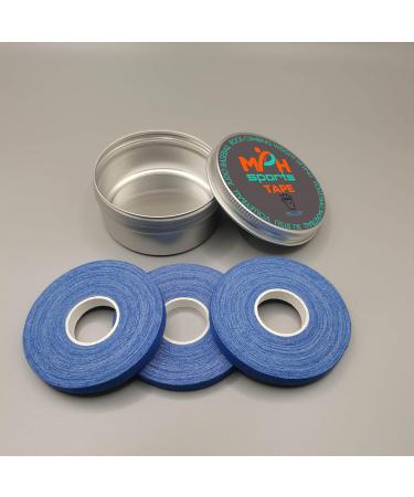 Athletic Finger Tape - 3 Rolls (0.39 inch/32 feet) | Latex-Free Medical Tape for Judo Jiu Jitsu Weight Lifting Volleyball Rock Climbing Baseball | Portable Deep Blue Tin - Buy Online on GoSupps.com