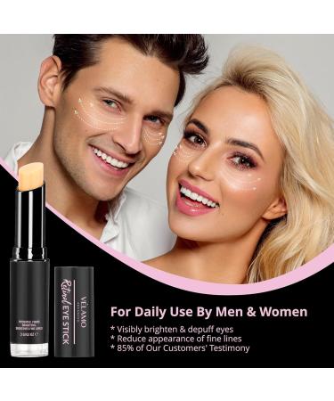 VELAMO Advanced Retinol Eye Stick with Caffeine - Dark Circle & Puffiness Treatment - Anti Aging Eye Cream - Visible Results in 3-4 Weeks - 0.1 oz (Pack of 1) - Buy Online on GoSupps.com