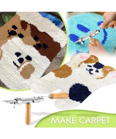 Loop Pile Tufting Gun Tool - 8-15mm Pile Height Handheld Rug Gun for DIY Tufting Artworks - Buy Online on GoSupps.com