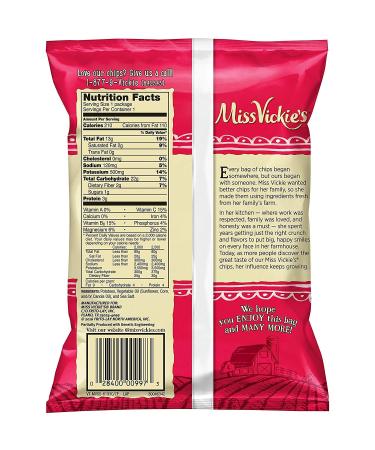Miss Vickie's Sea Salt Kettle Cooked Potato Chips 1.375 oz - Pack of 16 | Original Flavor - Buy Online on GoSupps.com