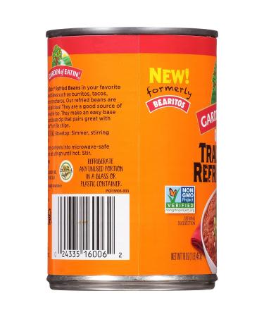 Bearitos Organic Low Fat Traditional Refried Beans 16 oz (Pack of 12) - 12-Pack 1lb Cans - Buy Online on GoSupps.com