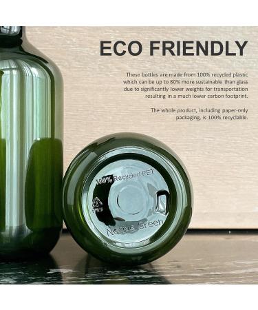 5x100ml Recycled Plastic Travel Spray Bottles - BPA-Free Refillable Containers for Toiletries & Cosmetics - Ideal for Hand Luggage - Buy Online on GoSupps.com