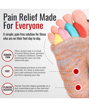 Foot Alignment Socks Multicolor Set - Relieve Pain & Improve Posture - Buy Online on GoSupps.com