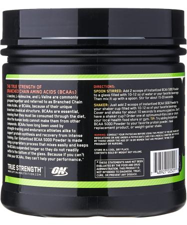 Optimum Nutrition Instantized BCAA Powder - Orange Flavor | 40 Servings for Muscle Recovery - Buy Online on GoSupps.com