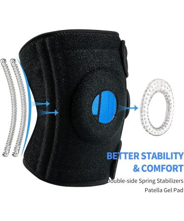 ABYON XX-Large Knee Brace for Meniscus Tear & Joint Pain Relief - Adjustable Plus Size Knee Support with Side Stabilizers & Gel Pad - Fast Recovery for Arthritis - Men & Women - Buy Online on GoSupps.com