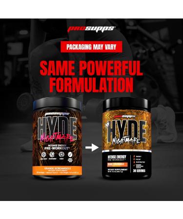 PROSUPPS Mr. Hyde Nightmare Pre Workout Powder with Caffeine & Beta Alanine - Preworkout for Intense Energy Mental Focus & Performance - Gym & Fitness Supplements (Orange Creamsicle 30 Servings) - Buy Online on GoSupps.com