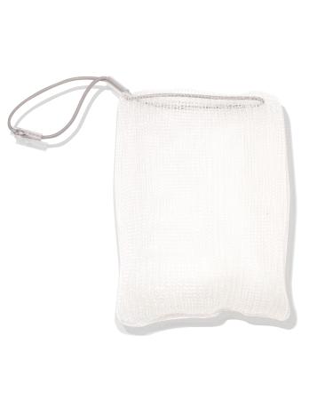 1 x Asavo soap bags handmade in D nylon (BPA-free) quickly drying for foaming for soap soap network soap saver soap bag 1 piece (1-pack) white transparent