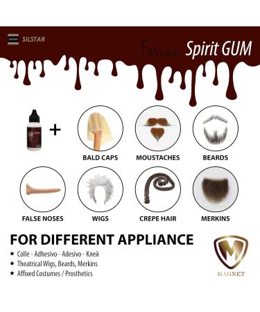 Magnet Spirit Gum 1.35oz - Korean Made PROSTHETICS Glue for Makeup & Theatrical FX Adhesive - International Shipping Available - Buy Online on GoSupps.com