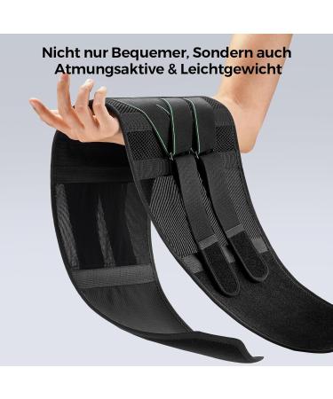 Buy Freeetoo Back Support Belt with 7 Metal Supports | Comfortable & Breathable Lower Back Bandage for Men & Women | Removable 3D Lumbar Cushions - Size M (Waist: 85-100cm) - Black - Buy Online on GoSupps.com