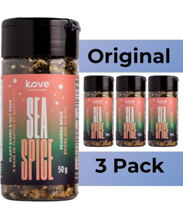 Kove Ocean Foods - Original Sea Spice Seasoning - Furikake Style Flavour - 50 Gram Bottle - Pack of 3 - Buy Online on GoSupps.com