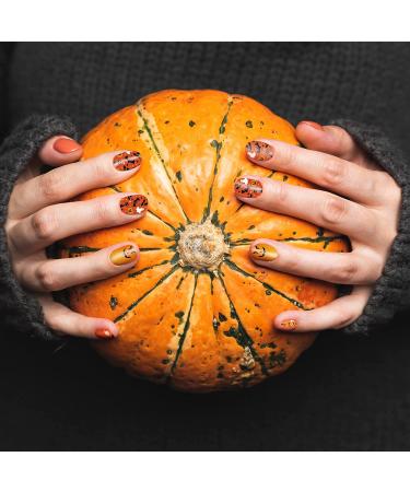 TailaiMei 12 Sheets Halloween Nail Wraps Stickers Nail Polish Strips Self-Adhesive Full Wraps with 2 pcs Nail Files for DIY Nail Art Decals (Pumpkin Style) Halloween Full Wraps 12 Sheets - Buy Online on GoSupps.com