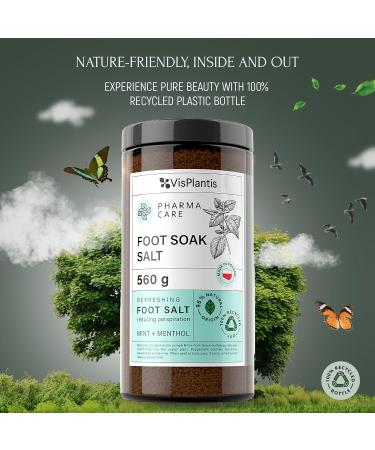 Sel de Bain Pieds Vis Plantis Menthe & Menthol 560 g Bain Rafra chissant Exfoliant & Apaisant Peaux Dures Pieds Fatigu s & Muscles Endoloris R duit la Transpiration - Buy Online on GoSupps.com