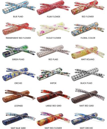 Compact Portable Reading Glasses for Men & Women - Modern Marginless Design | Vevesmundo | 2.5x Magnification with Case - Black Checkered - Buy Online on GoSupps.com