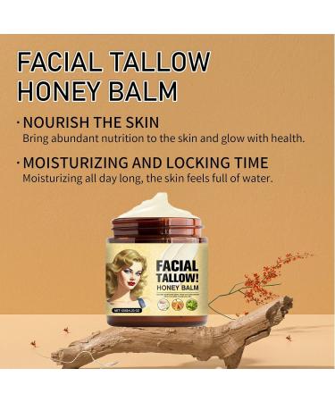  Esncddym Tallow And Honey Balm Beef Tallow Skin Care Tallow Honey Balm Body Lotion 120g Tallow Honey Balm Grass Fed Organic Face Cream With Raw Wild Honey Moisturizes Tallow Balm Cream Face And Body - Buy Online on GoSupps.com