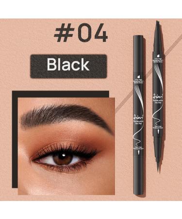 Microblading Eyebrow Pencil Eyebrow Pencil Magical 2-In-1 Eye Brow Pencils For Women With 4-Fork-Tip & Precise Brush-Tip Create Natural Hair-Like Brows Waterproofing Last All-Day (04#) - Buy Online on GoSupps.com