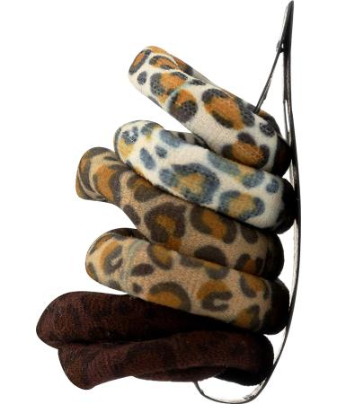 SMOOTHIES Leopard Elastics 6pk - Set of 6 Hair Ties - Buy Online on GoSupps.com