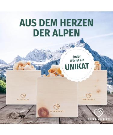 Alps Heart Swiss Pine Cubes Set - 10ml Natural Stone Pine from Austria | Pure Aromatherapy & Home Fragrance - Buy Online on GoSupps.com