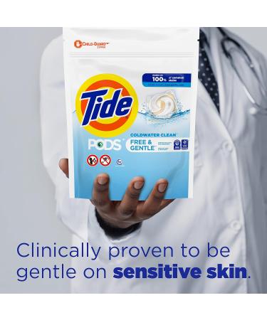 Tide PODS Free & Gentle Laundry Detergent Liquid Pacs Unscented and Hypoallergenic for Sensitive Skin 31 Count - Packaging May Vary Unscented 31 count (Pack of 1) - Buy Online on GoSupps.com