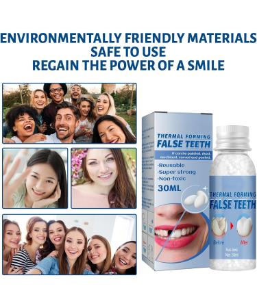 Temporary Teeth Instant Veneers | WTTFC Thermal Adhesive Beads for Tooth Repair | 60g Fake Tooth Filling Set - Buy Online on GoSupps.com