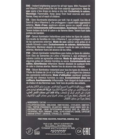 Alfaparf Milano Semi Di Lino Sublime Cristalli Liquidi Smoothing Hair Serum - 1.01 Fl Oz - Professional Salon Quality for Brilliant Shine and Hair Protection - Buy Online on GoSupps.com