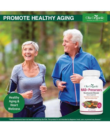 NAD+ Supplement & NAD Booster for Cellular Energy and Healthy Aging Plant-Based Nicotinamide Riboside (NR) NAD Precursor with Resveratrol Turmeric Quercetin Rhodiola & Milk Thistle 60 Capsules - Buy Online on GoSupps.com