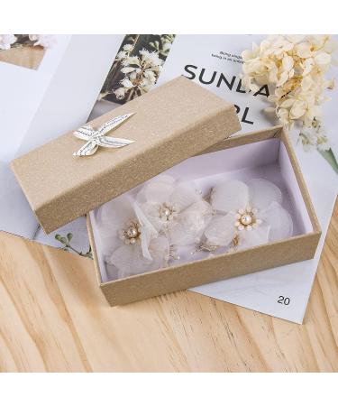 2pcs White Flower Hair Clip with Pearl Wedding Hair Comb - Bridal Hair Accessory for Bride, Bridesmaid, Women, Mother, Girl - Valentine's Day Gift - Buy Online on GoSupps.com