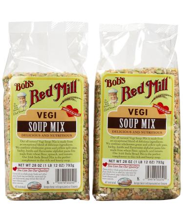 Bob's Red Mill Veggie Soup Mix 28 Ounce 2 Pack Veggie 1.75 Pound (Pack of 2)