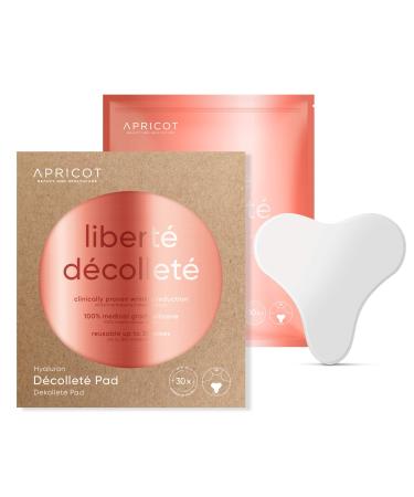 Apricot Beauty Dekoltee Pad Antifying with Hyaluron I Silicone Pad for skin tightening at the cleavage I anti -wrinkle patch Libert d collet dermatologically tested made in Germany i 1 st/ 30 applications