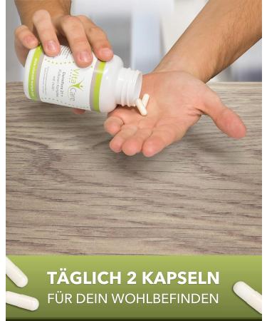 Vitacare Intestinal Flora 21+ | 180 Vegan Capsules with 21 Bacterial Cultures & Prebiotic Inulin - Buy Online on GoSupps.com