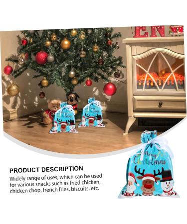KOMBIUDA Santa Bags 6 Pcs Biscuit Drawstring Bag Candy Bags Xmas Goodie Bag Xmas Candy Pouch Child Christmas Bag - Buy Online on GoSupps.com
