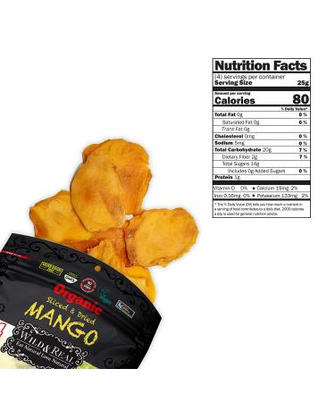 Organic Sun Dried Mangos 3.5oz (Pack of 6) | Kosher & Non-GMO - Buy Now! - Buy Online on GoSupps.com