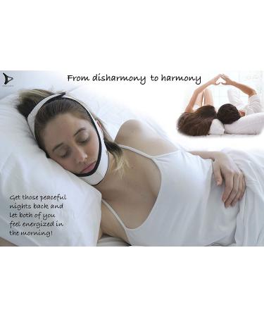 PrimeSiesta Anti Snore Chin Strap for CPAP Users - Adjustable Breathable Snore Stopper & CPAP Chin Strap - Medium/Large Size for Men and Women - Buy Online on GoSupps.com