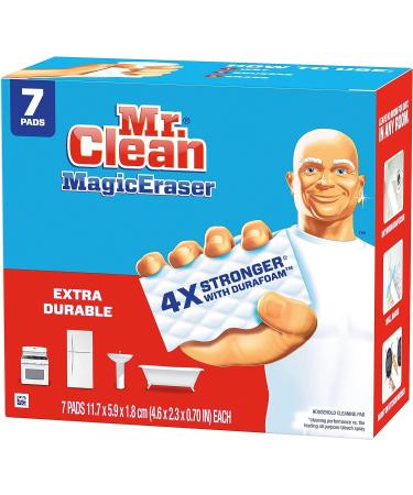 Magic Eraser Extra Durable Cleaning Pads with Durafoam - 7 Count | Powerful Stain Remover - Buy Online on GoSupps.com