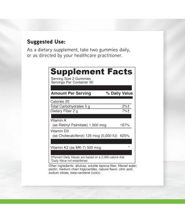 DAVINCI Labs ADK Gummies - Helps Support Bone Health & Immune Response* - Multivitamin Gummy with Vitamins A D3 & MK-7 - Vegetarian Gluten Free Soy Free - Pineapple Flavor - 60 Gummies 60 Count (Pack of 1) Gummy - Buy Online on GoSupps.com
