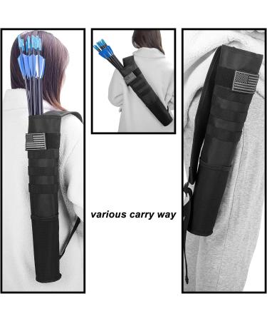 RZAHUAHU Archery Arrow Quiver - Adjustable Holder for Hip and Back - Black - Buy Online on GoSupps.com