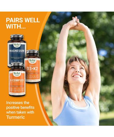 Turmeric Curcumin 1000mg with BioPerine | 95% Curcuminoids | Vegan & Non-GMO | Joint Support & Healthy Inflammatory Response - Buy Online on GoSupps.com