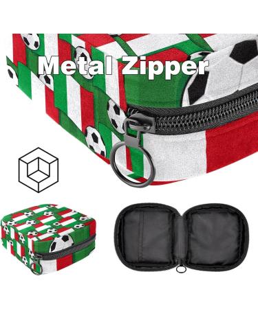 Shop Large Italy Flag Storage Bags for Women - Menstrual Cup Cylinder Zipper Pocket & More - Multi-Colored Inserts & Tampons - Buy Online on GoSupps.com