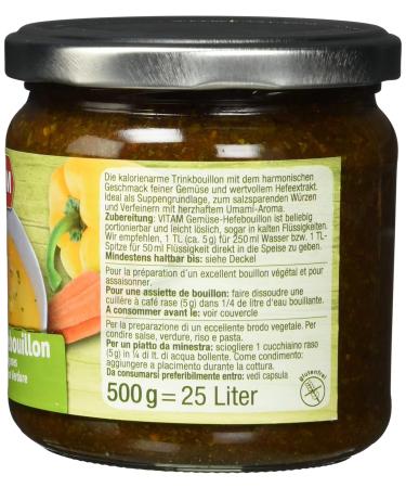 VITAM Vegetable Yeast Broth 500g - Healthy Seasoning for Soups & Stews | International Shipping - Buy Online on GoSupps.com