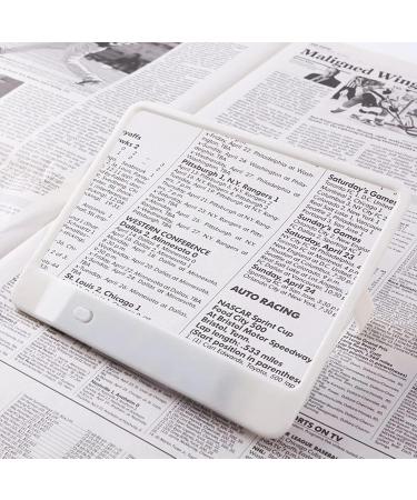 Glass Amplifier Loupe Enlarged Expander Stand Holder for Elderly People Reading Books White - Buy Online on GoSupps.com