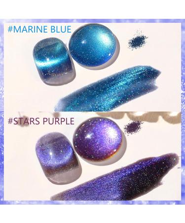 Cat Eye Gel Nail Polish Magnet Glitter Nail Gel Polish Auroras Shining Gel Nail Gel Cat Eye Pearl Shell Sparkle Gel Nail Polish Soak Off UV Led Gel Nail Polish Home Diy Manicure Nail Varnish (7#) - Buy Online on GoSupps.com