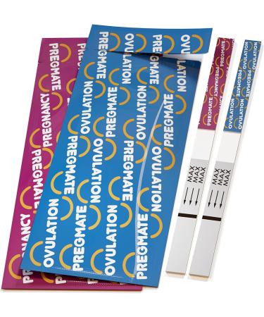 Pregmate Ovulation & Pregnancy Test Strips Kit - 30 Ovulation + 10 Pregnancy Tests - 40 Piece Set - Buy Online on GoSupps.com