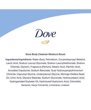 Dove Body Love Moisture Boost Body Cleanser for Dry Skin 17.5 fl oz - 3 Pack - Buy Online on GoSupps.com