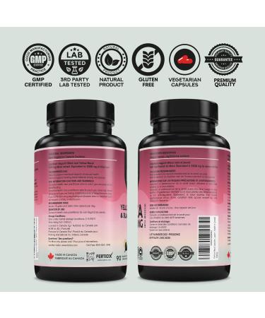 Fertiox Maca Capsules for Men and Women - Maca Root Pure Extracted Black and Yellow Maca 90 Veggie Capsules 3500 mg Per Capsule 90 Day Supply Provides Antioxidants and Health Support Made In Canada - Buy Online on GoSupps.com