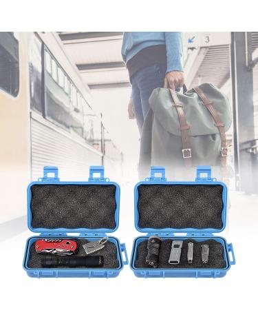 Yosoo Health Gear Waterproof Shockproof Hard Case - Outdoor Survival Storage Container - S Blue - Buy Online on GoSupps.com