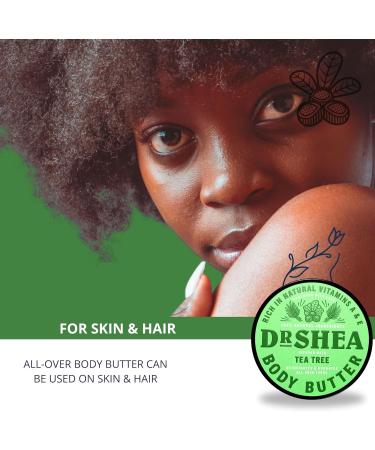 Tea Tree Body Butter Dr Shea Triple Moisturizer 100% Vegan Tattoo Healing Dry Skin Organic Women Men Baby Safe Hair Lotion Face Cream - Buy Online on GoSupps.com