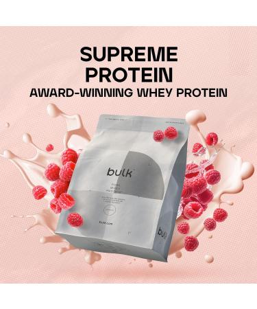 Raspberry Bulk Pure Whey Protein Powder 2.5 kg - Packaging May Vary - Buy Online on GoSupps.com