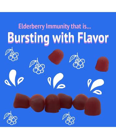 Organic Elderberry Gummies for Kids with Zinc and Vitamin C | Immune Support for Children - Gluten Free & Vegan - 60 Gummies - Buy Online on GoSupps.com